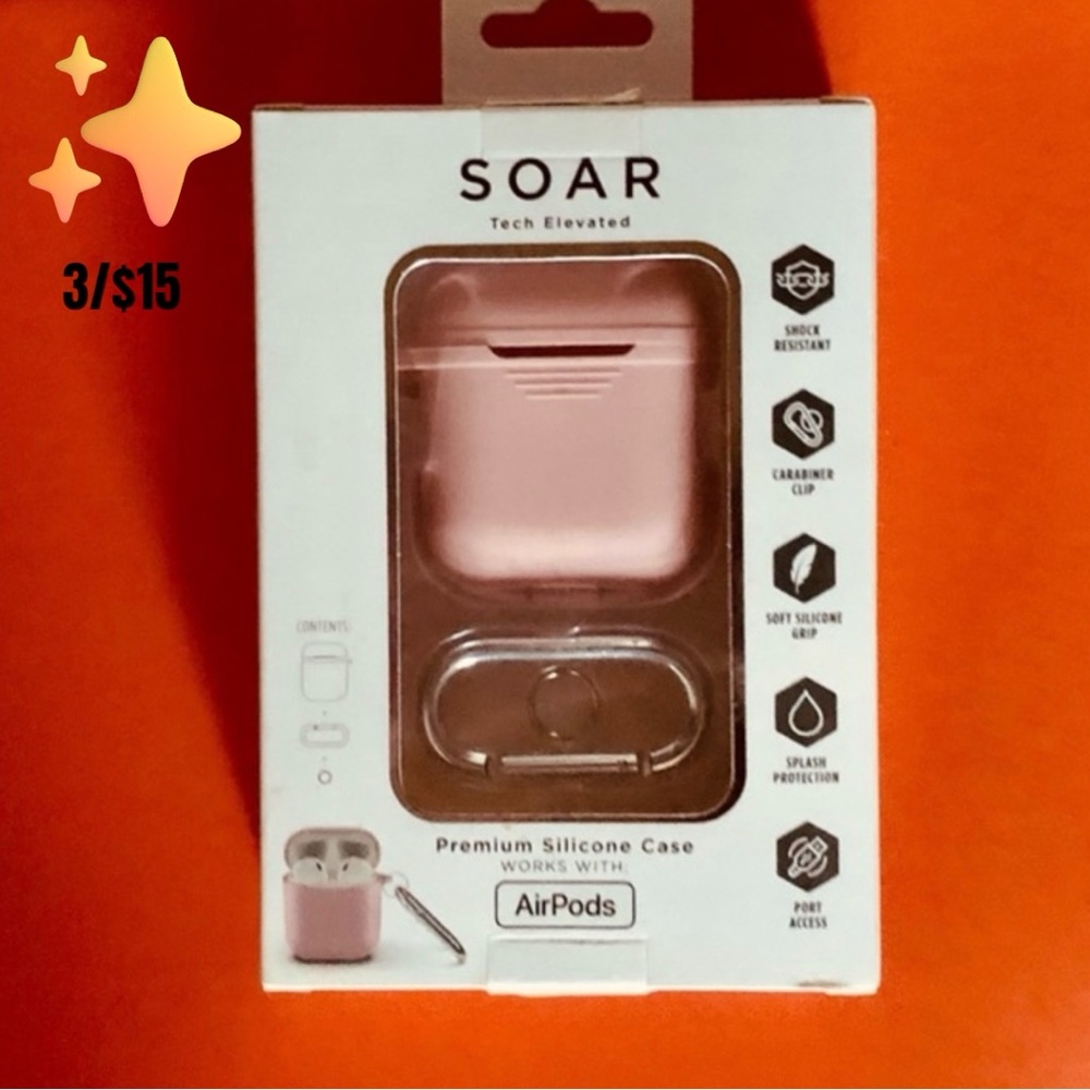 ✨3/$15- New AirPod Case Cover- to protect AirPods, Light Pink
